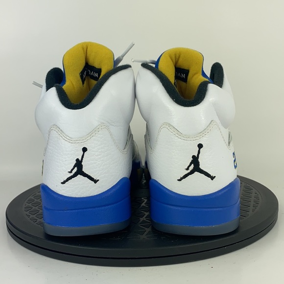 Nike Air Jordan 5 Retro 'Laney' 2013 White/Blue 136027-189 Men's Size 8 - Picture 6 of 12